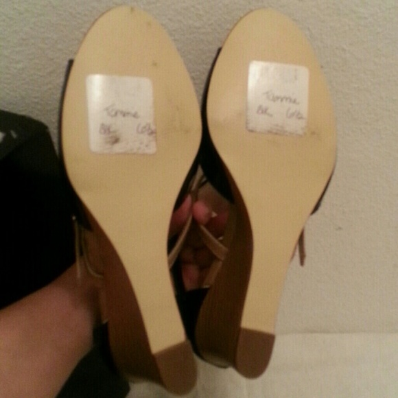 NWT Colorblock patent wedge strappy sandals 6.5 - Picture 4 of 4