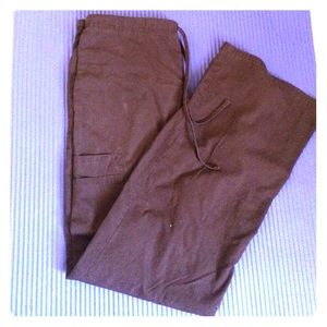 Sb scrubs- scrub pants brown