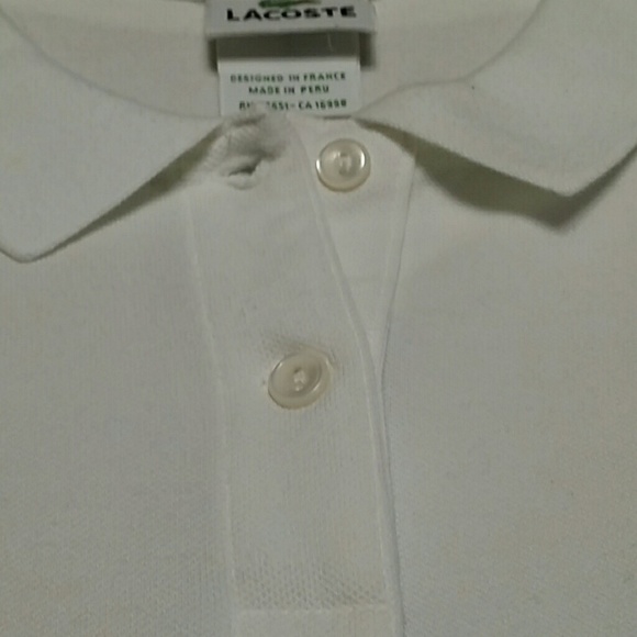 Lacoste White Womens Polo - Picture 3 of 4