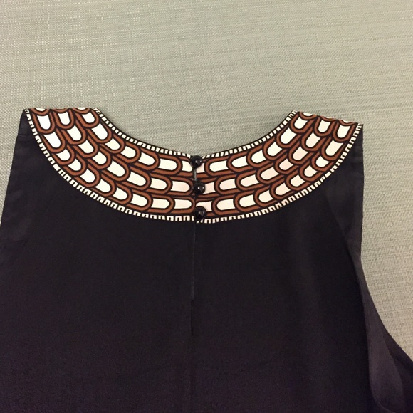 BUNDLED HP🎉[tibi] brown patterned silk tank - Picture 2 of 4