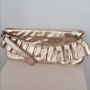 Gold clutch purse