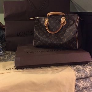 Authentic Louis Vuitton monogrammed speedy 30