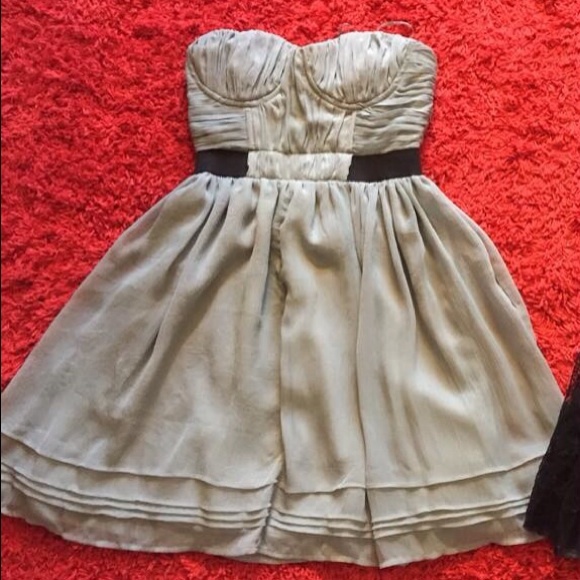 Urban outfitters grey strapless dress