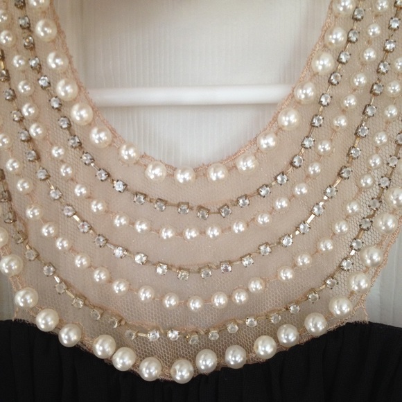 Beaded Neckline LBD - Picture 2 of 4