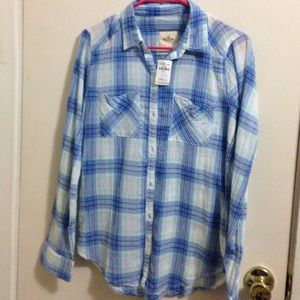 Hollister plaid shirt