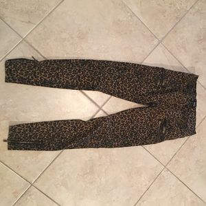 leopard print jeans