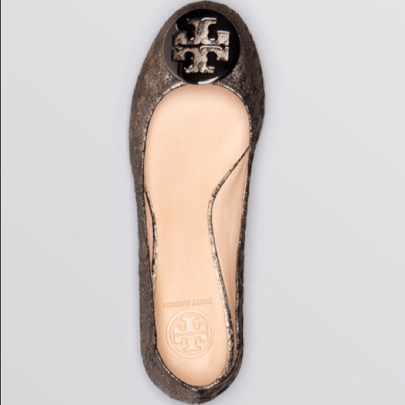 Tory Burch Shoes - Authentic Tory burch reva metallic leopard flats