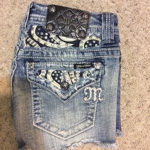 Size 26 Miss Me Jean shorts.