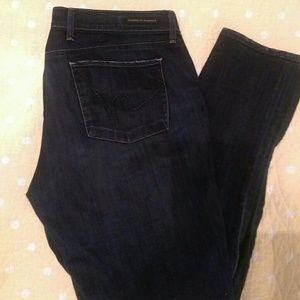 Skinny dark jeans