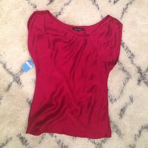 Crimson Nanette Lepore silk top. Size 4