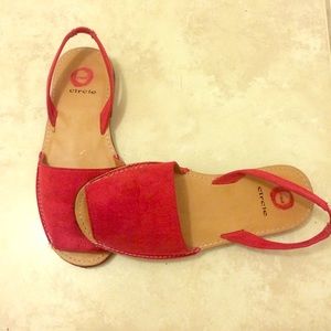Red Suede Espadrilles