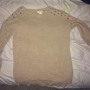 Long sleeve light brown / nude
