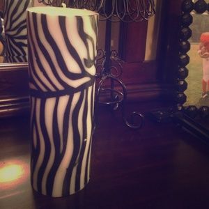 Zebra candle