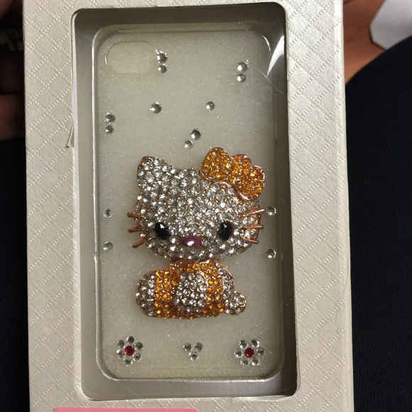 iPhone 4s case with Swarovski crystals hello kitty
