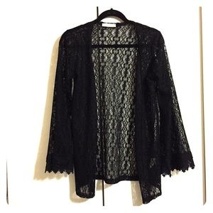 Black Lace Kimono