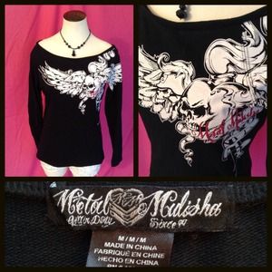 Metal Mulisha Off the Shoulder Top