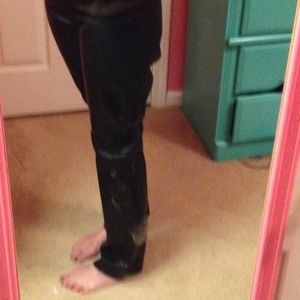 Whet Blu Black leather pants