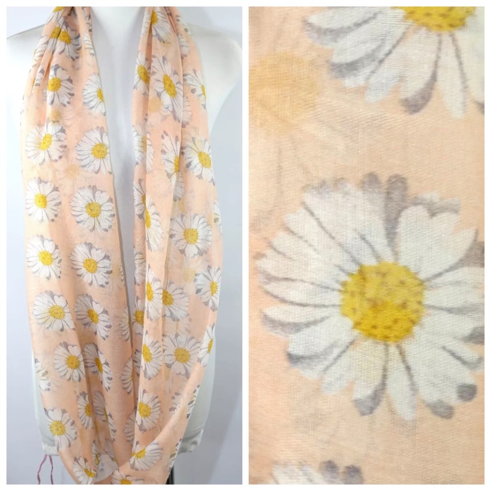 ‼️PRICE FIRM LAST CALL Sunflower Infinity Scarf - Picture 2 of 2