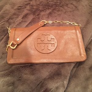 Tory leather "reva" clutch.  ****authentic***