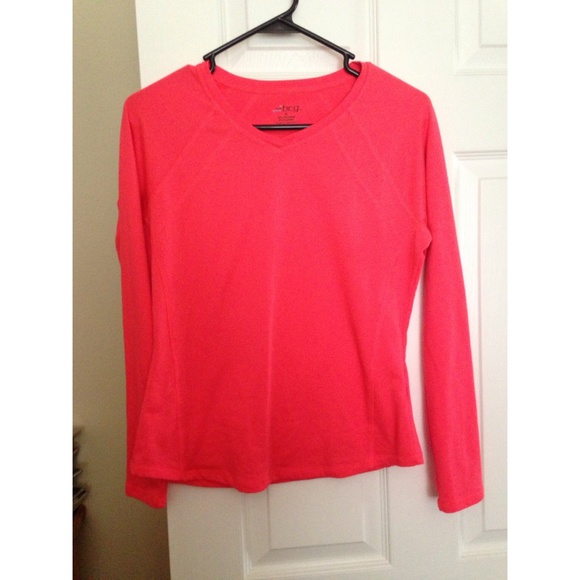 Coral long sleeve running shirt