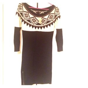 Bodycon Printed Sweater Dress