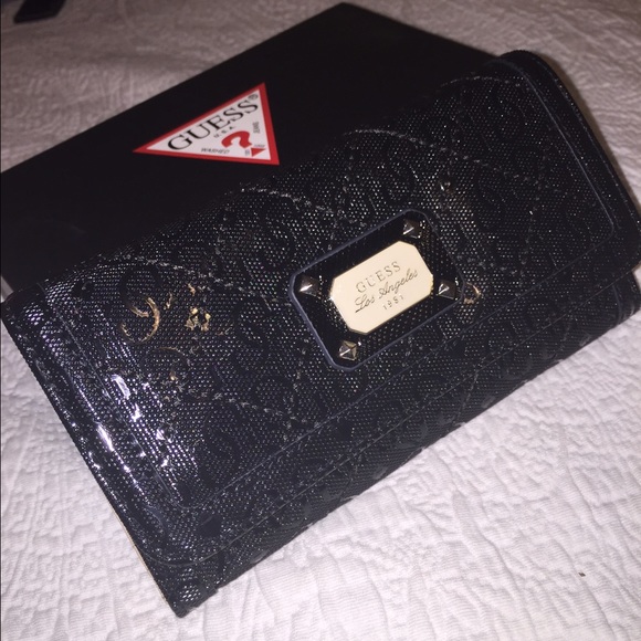 New Black Guess Wallet