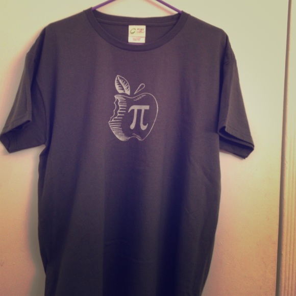 Organic Ladies XL Army Green Apple Pi Shirt 🍏