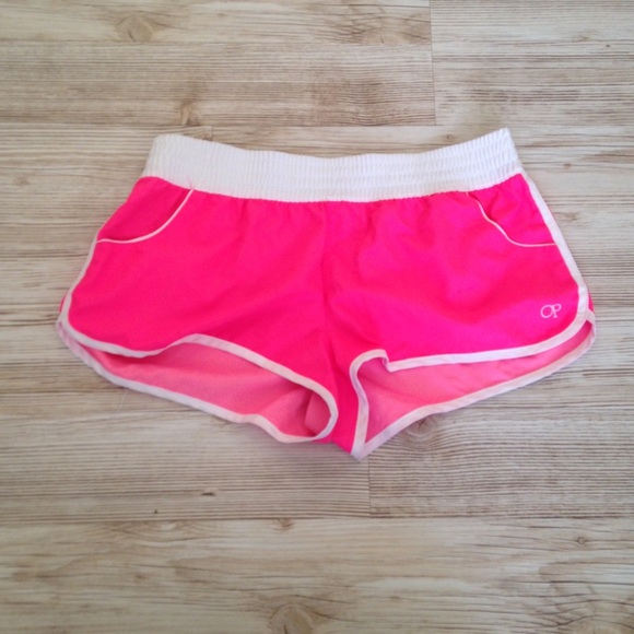 Pink swim shorts
