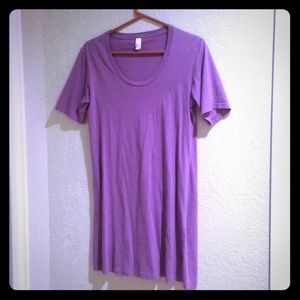 American Apparel purple t shirt dress