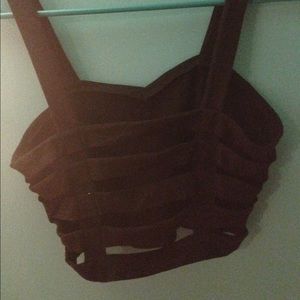 black bralette with strappy back