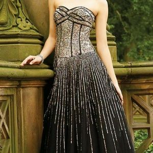 Terani Couture P720 Strapless Ballgown Prom Dress