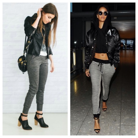 Pants - 🍁 Trendy & comfy! Grey and black joggers