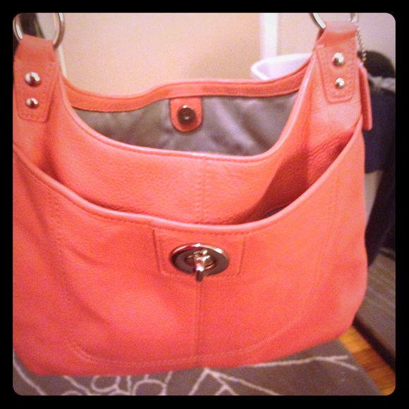 Coral Coach Purse