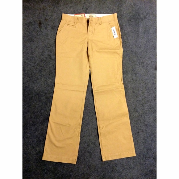 Old Navy Perfect Boot-Cut Khaki Pants