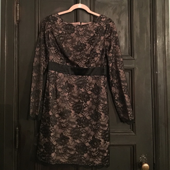Trina Turk Black Lace Cocktail Dress