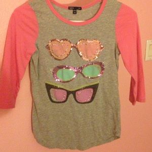 Girls baseball tee