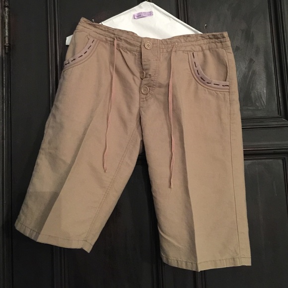 Linen Bermuda Shorts--Polo - Picture 2 of 2