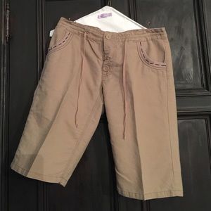Linen Bermuda Shorts--Polo