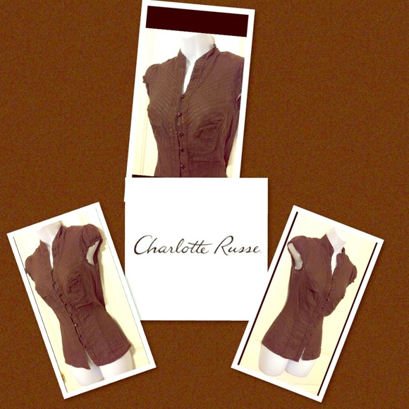 👚 Charollet  Russe Brown Top 👚