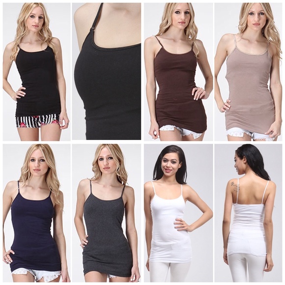 🆕Basic Cami Tank with Built-in Bra, 6Colors Avail