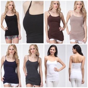 🆕Basic Cami Tank with Built-in Bra, 6Colors Avail