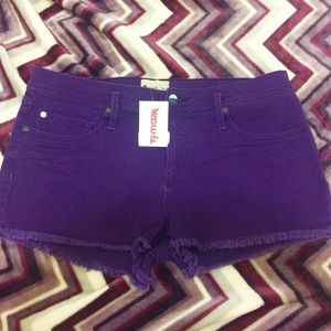 Roxy Denim NWT Purple Denim Shorts