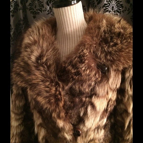 Real fur coat