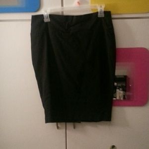 Black staple pencil skirt