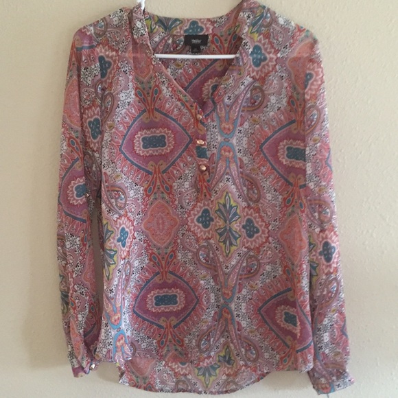 Flowy mauve top - Picture 3 of 4