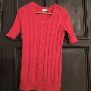 Orange Cable Knit Sweater