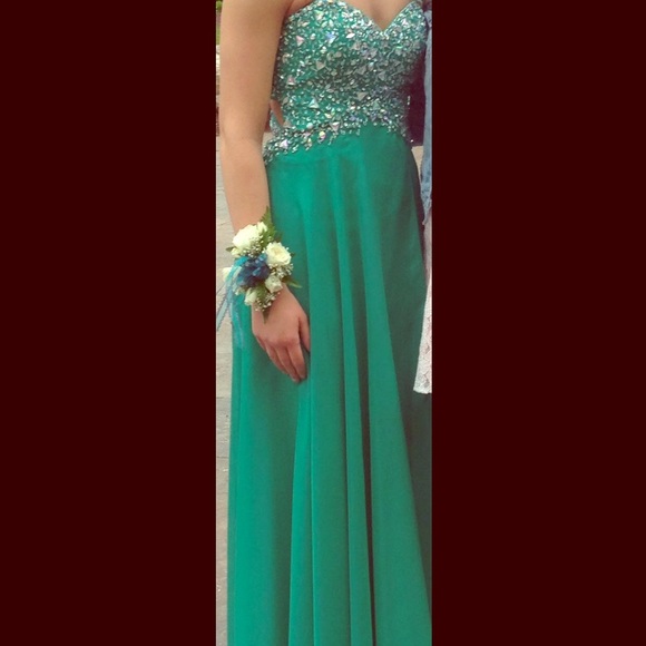 Mori lee floor length dress