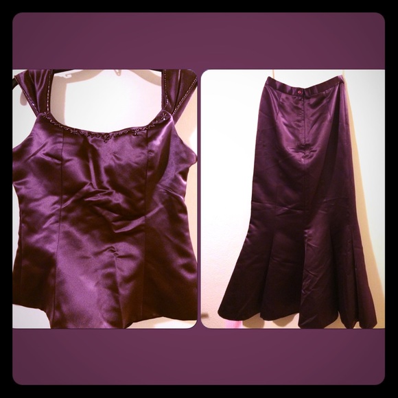 Custom made 2 piece prom dress