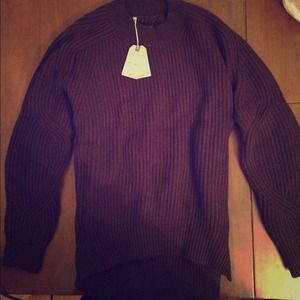 Allsaints maroon knit sweater. Size M.