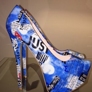 *SOLD*!!!!!! Never worn* multi-color high heels